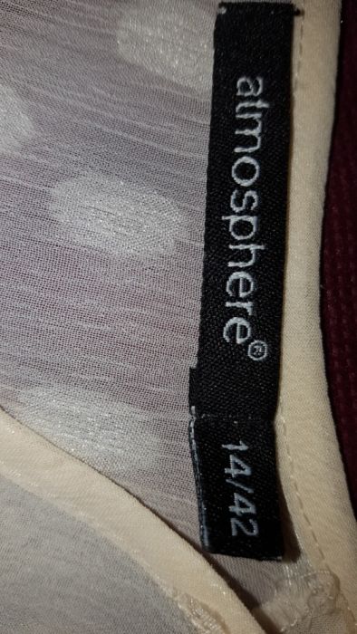 Bluzka Atmosphere tunika ciążowa ecru dwu częściowa ciąża piękna