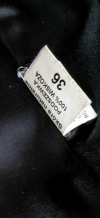 Komplet ze skóry naturalnej roz. 36