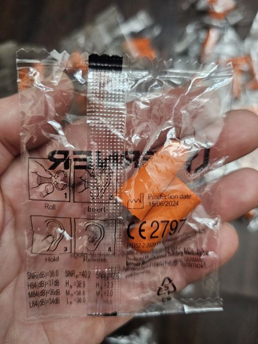 Stopery do uszu zatyczki 25 opakowań