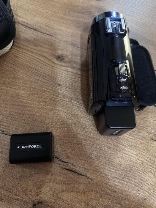 Kamera Andoer 4K 48 MP + mikrofon, 2 baterie i pokrowiec