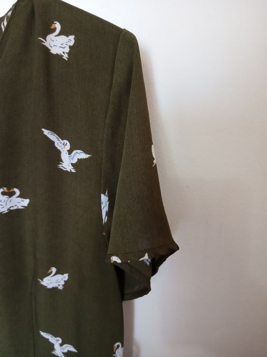 Vestido cisnes tamanho M verão