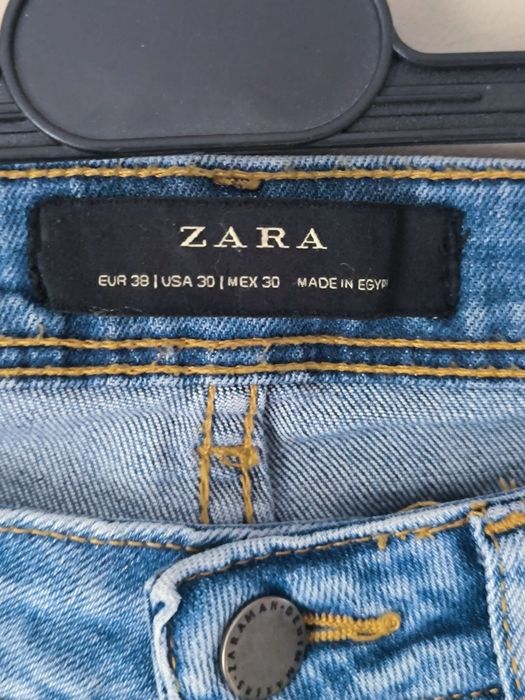 Spodnie jeansy jeans Zara M cieniowane unisex