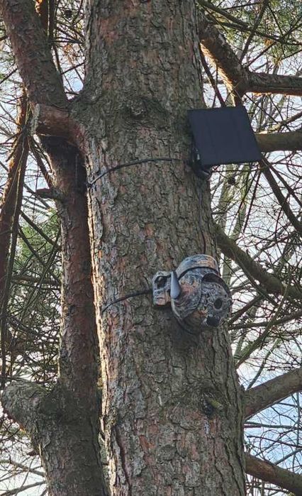Fotopułapka Kamera Leśna Obrotowa GSM LTE SOLAR 4G SIM podgląd na tel