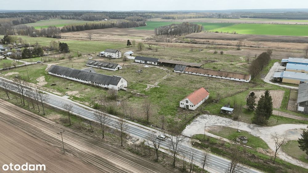 Teren pod inwestycję: Ferma/hodowla, budynki 3400 m² + 12,74 ha Gruntu