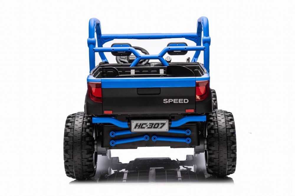 +Kluczyk 4x4 24V Auto na akumulator Farmer Truck UTV Racing Niebieski