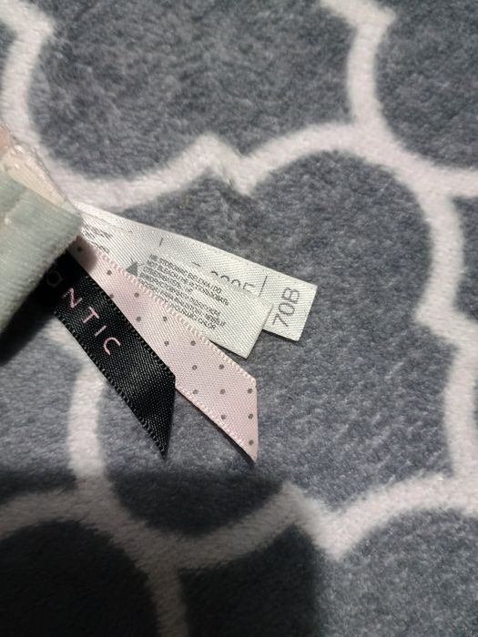 ZESTAW Biustonosz stanik atlantic 70B + majteczki stringi M