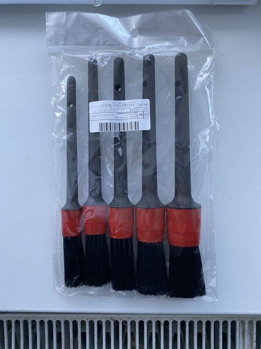 Кисті для миття та хімчистки авто, пензлики для детейлінгу, щітки 5 шт