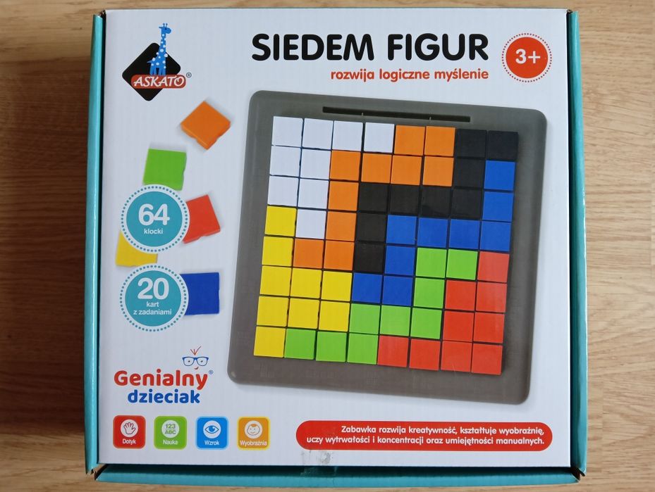 Gra logiczna, układanka "Siedem figur".