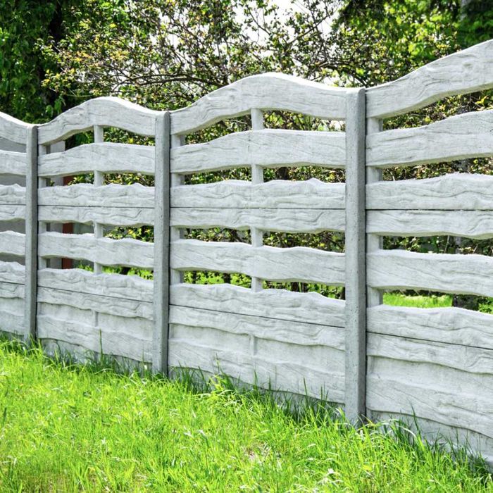 Płoty betonowe, ogrodzenie betonowe, płyty betonowe 50x200, 25x200