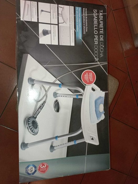 Banco de duche refulável para chuveiro