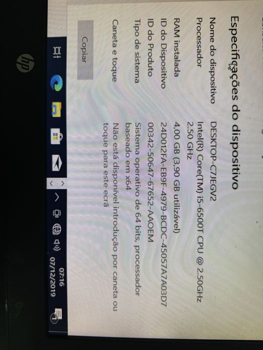 Computador All-In-One Hp