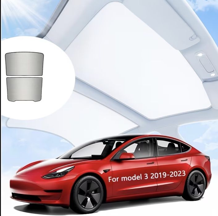 Сонцезахисна шторка для панорамного даху Tesla Model 3