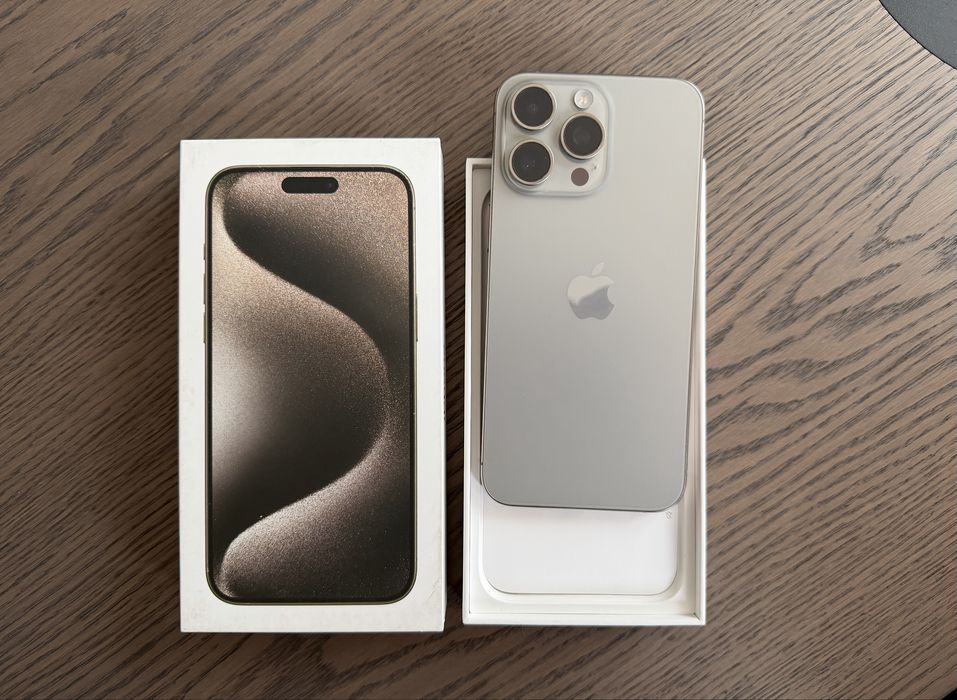 iPhone 15 Pro Max, Natural Titanium, 512GB