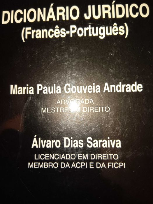 Dicionário Jurídico (Francês-Português)