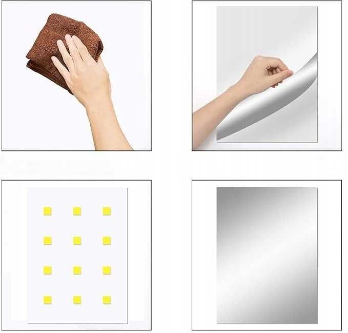 Lustro ścienne TSKDKIT prostokąt 40 x 30 mm- drobne uszkodzenie