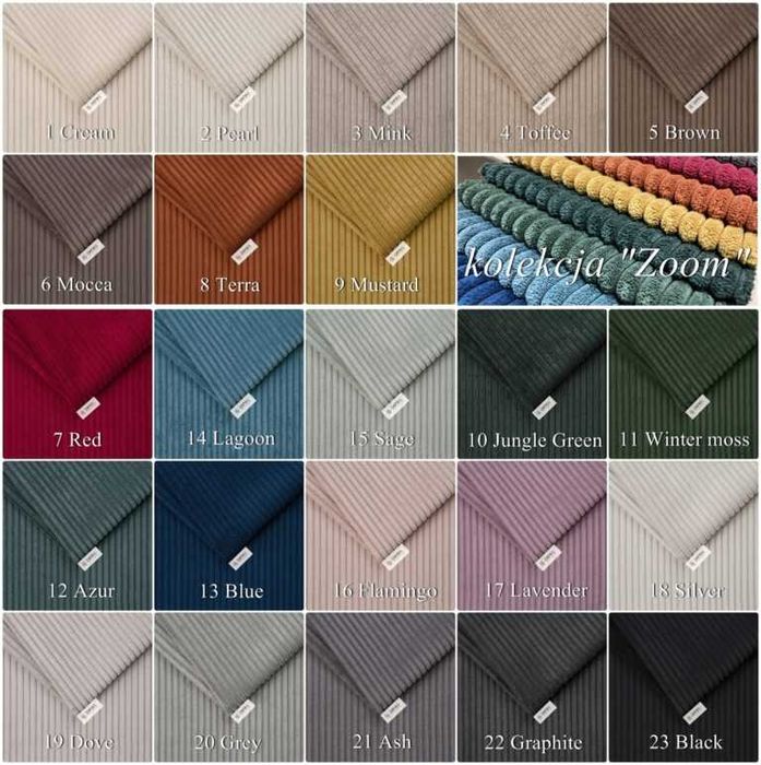 Narożnik Grand z pufami | Wygodny narożnik z pufami