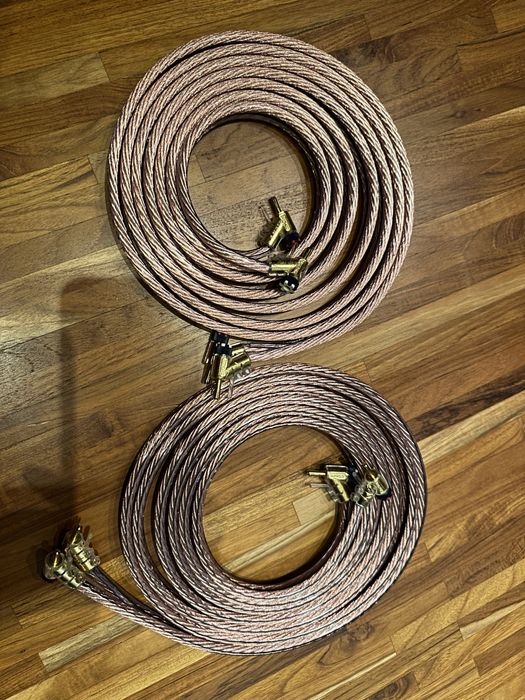 Kabel głośnikowy 2x3.5m, 2x10mm, bez wtyków