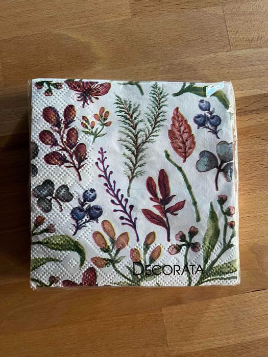Decorata serwetki 25x25 cm 20 szt. z Finlandii NOWE