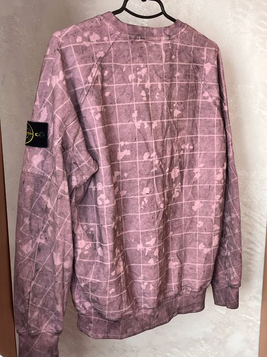 Stone island sweatshirt dyed check