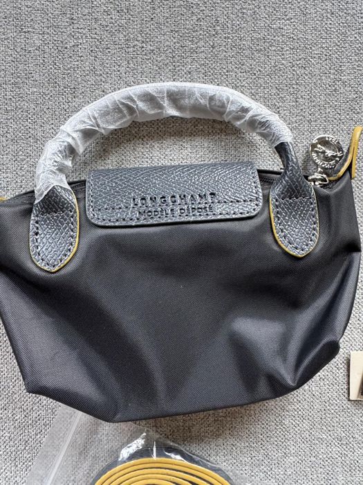 Mala longchamp Mini Cinza