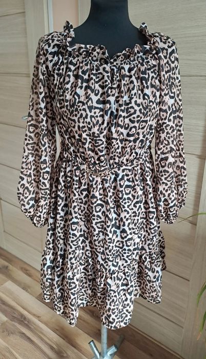 Sukienka w panterkę rozmiar 40