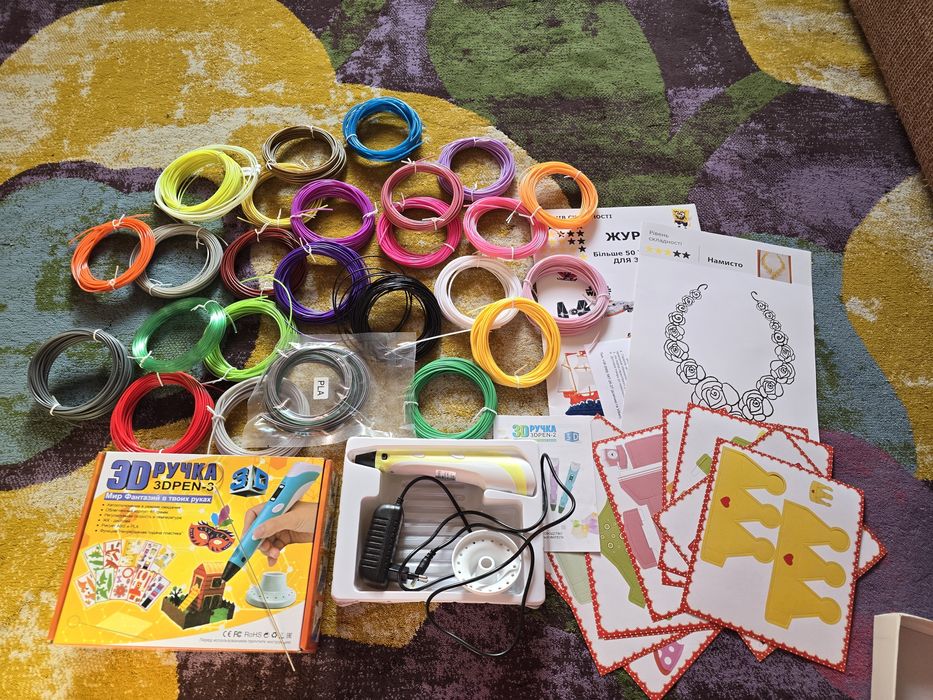 Новая 3D ручка с пластиком