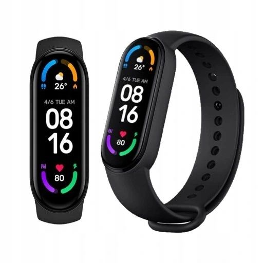 uszkodzony smartwatch xiaomi mi band 6 nfc  wyświetlacz 1,56cala opis