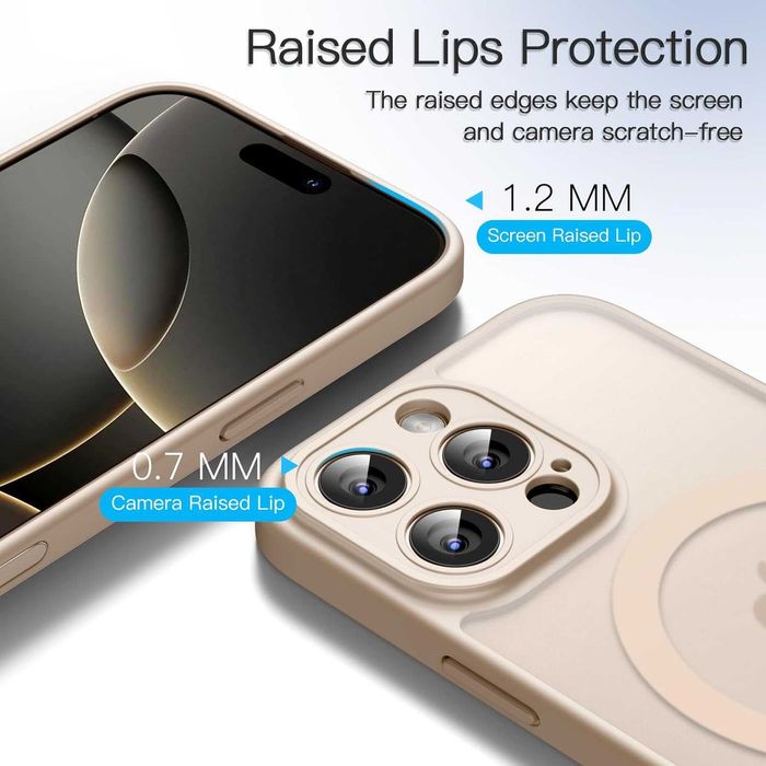 3w1 Etui Magnetyczne iPhone 16 Pro Max 6,9 Cala MagSafe+2 szkła