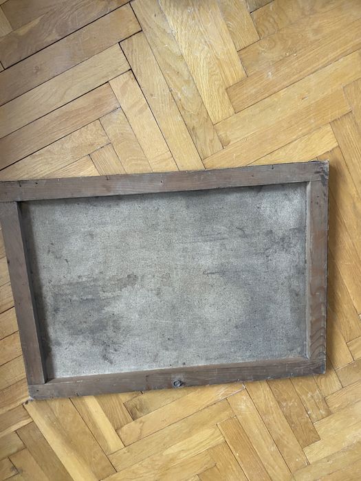 Pejzaż z sadzawką na płótnie