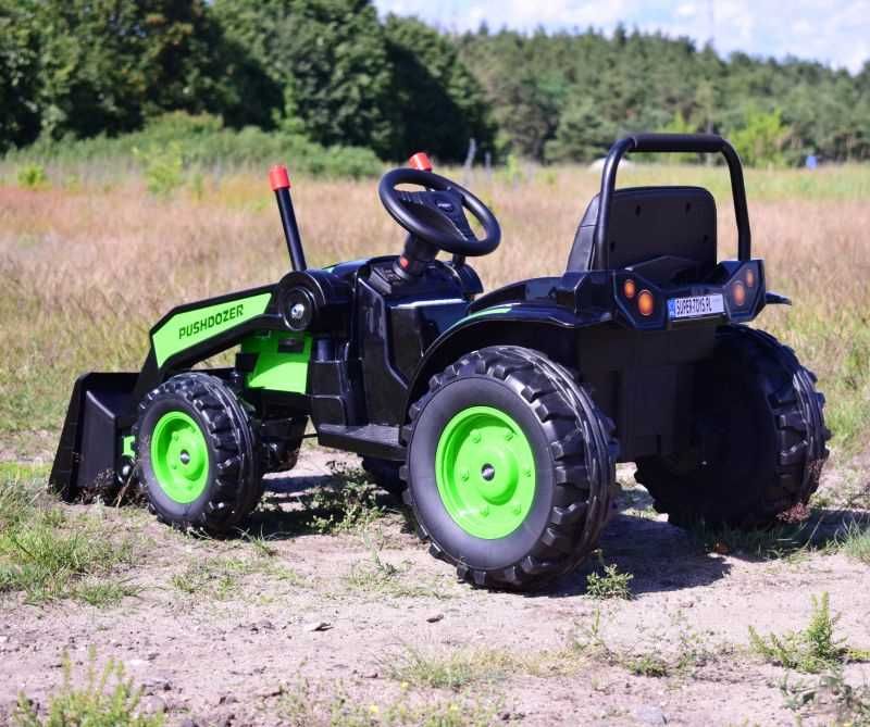 Autko MEGA TRAKTOR Z ŁYŻKĄ-ŁADOWARKĄ na akumulator dla dzieci pojazd