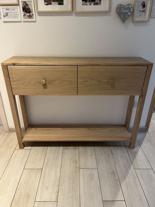 Konsolka drewniana toaletka debowa loft dab