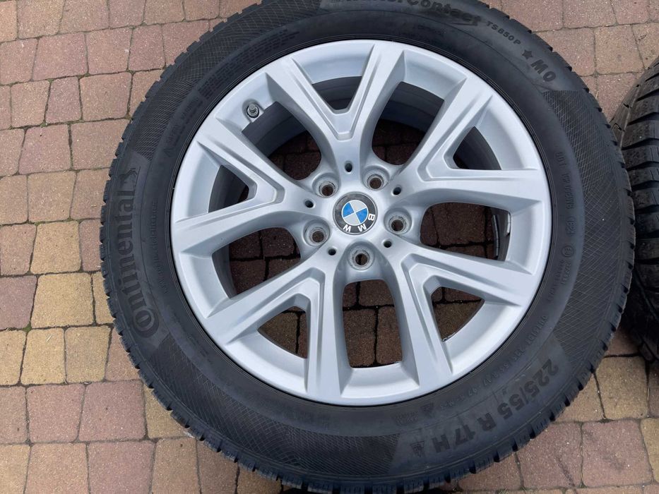 3871. Alufelgi 17" oryginalne BMW X1 X2 5x112 6.5J ET39 jak nowe