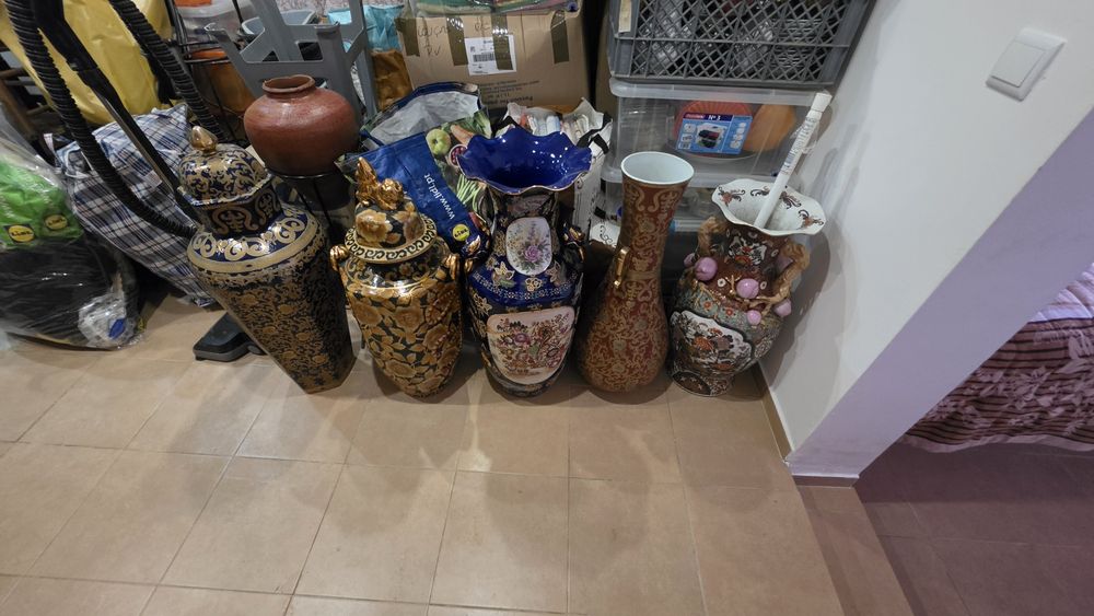Conjunto de Jarrões Decorativos Grandes