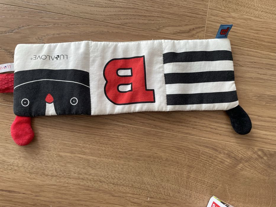 Lullalove Książeczka kontrastowa MRB szeleszcząca sensoryczna