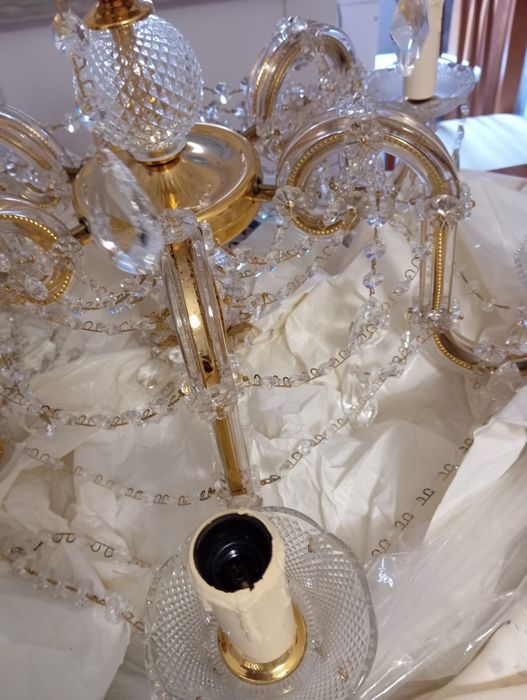 Candeeiro de cristal como novo