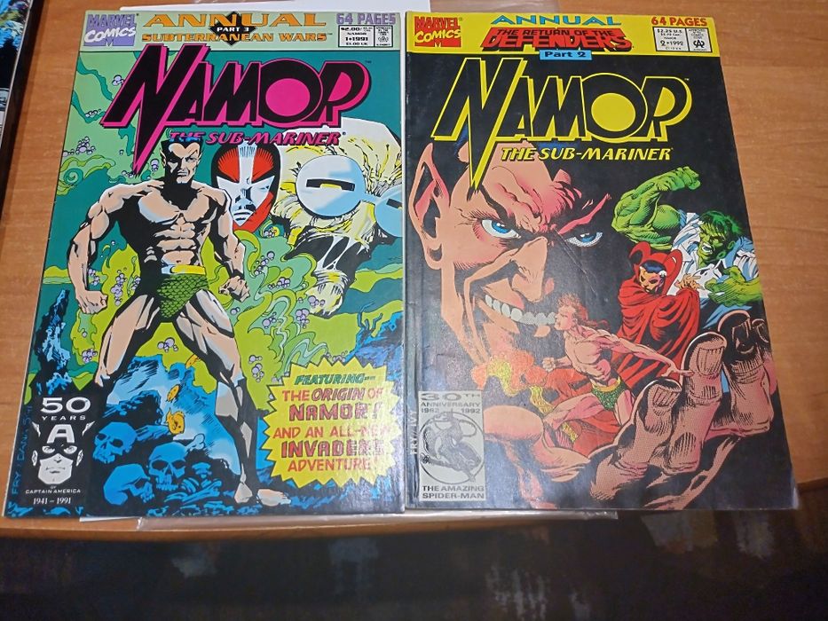 Komiksy Marvel Namor 90/93r. 27 szt.po angielsku.