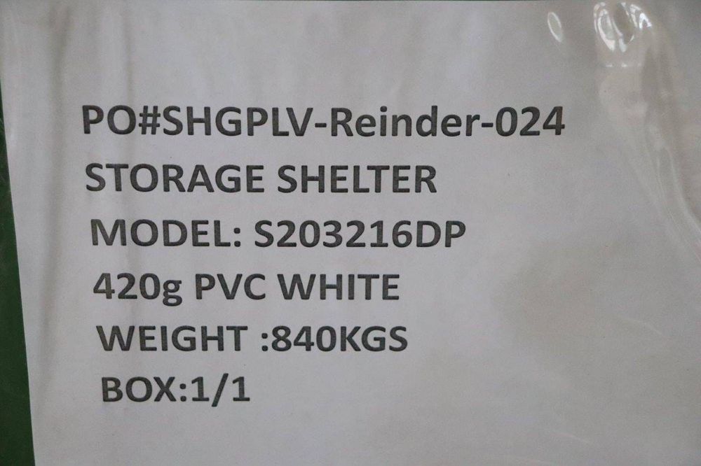 NAMIOT MAGAZYNOWY Shelter 9,75 x 6,10 x 4,8m z system podwójnej kratownicy NOWY