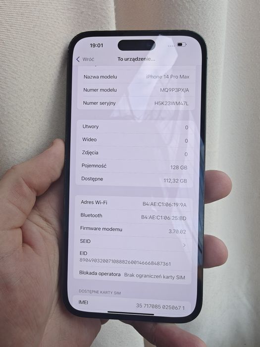 iPhone 14 Pro Max Space Black 128GB/89% kondycji baterii