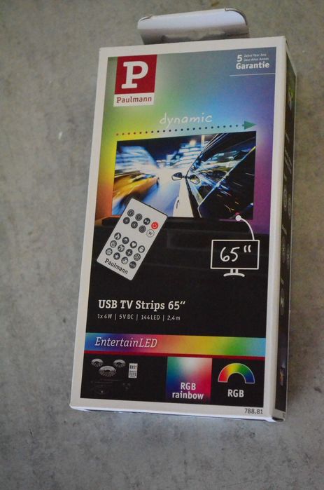 Taśma LED RGB do oświetlenia TV 65 cali Paulmann