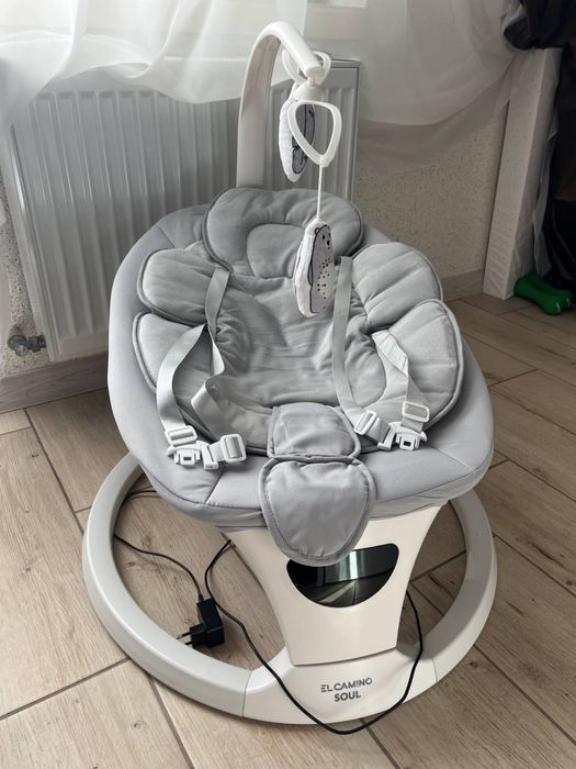 Заколисуючий центр-шезлонг SOUL ME 1075 Light Gray