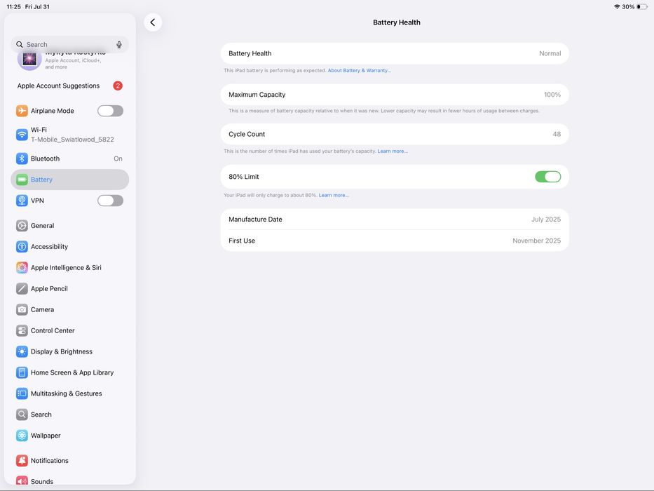 Apple iPad Air 13” M3 256 GB Wi-Fi – Niebieski | Stan idealny | Gwarancja Apple