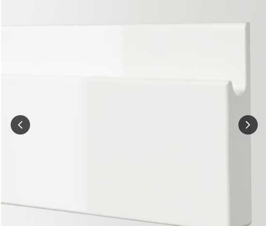 IKEA VOXTORP Front szuflady, połysk biały, 60x10 cm 1 sztuka nowa z folią ochronną