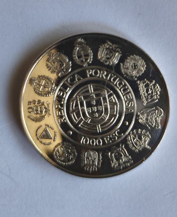 Moeda em Prata de 1.000 escudos "Encontro de Dois Mundos"