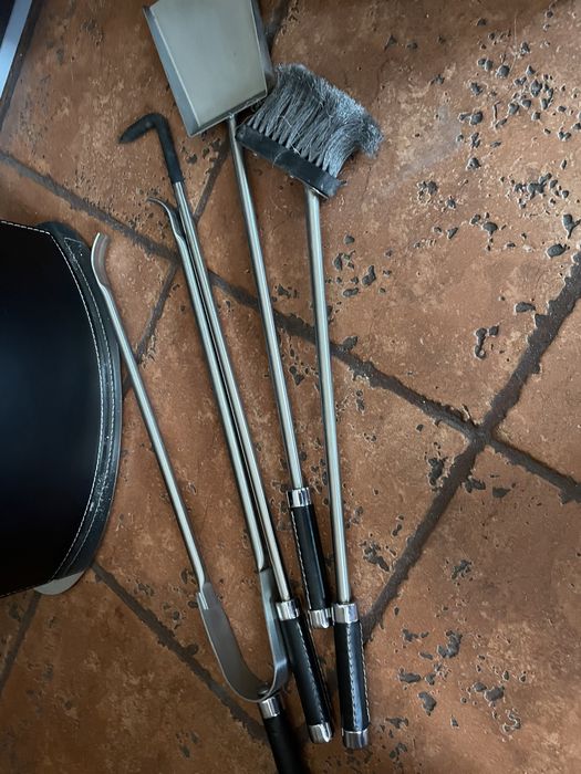 zestaw przyborów do kominka ekskluzywny