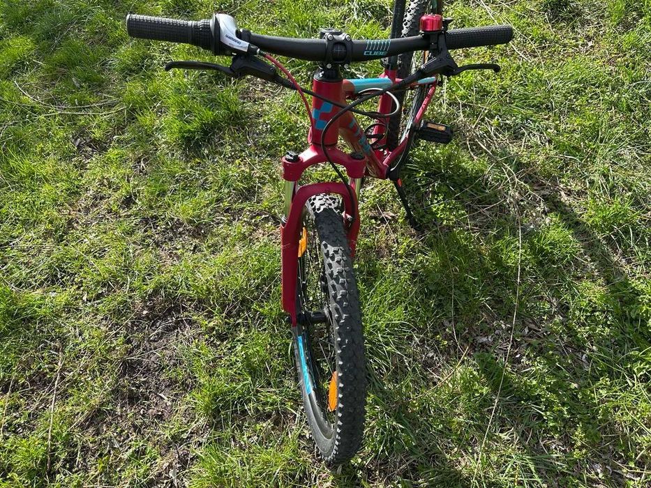 Дитячий підлітковий велосипед Cube Access 240 Disc, рожевий 24″