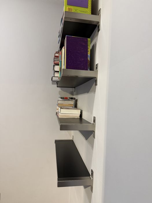 Czarne pólki IKEA 80x19 - 4 sztuki