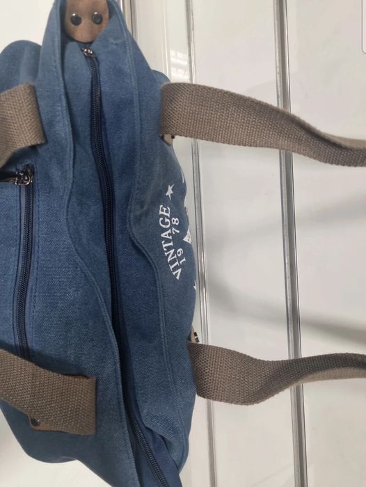 Niebieska torebka damska shopper