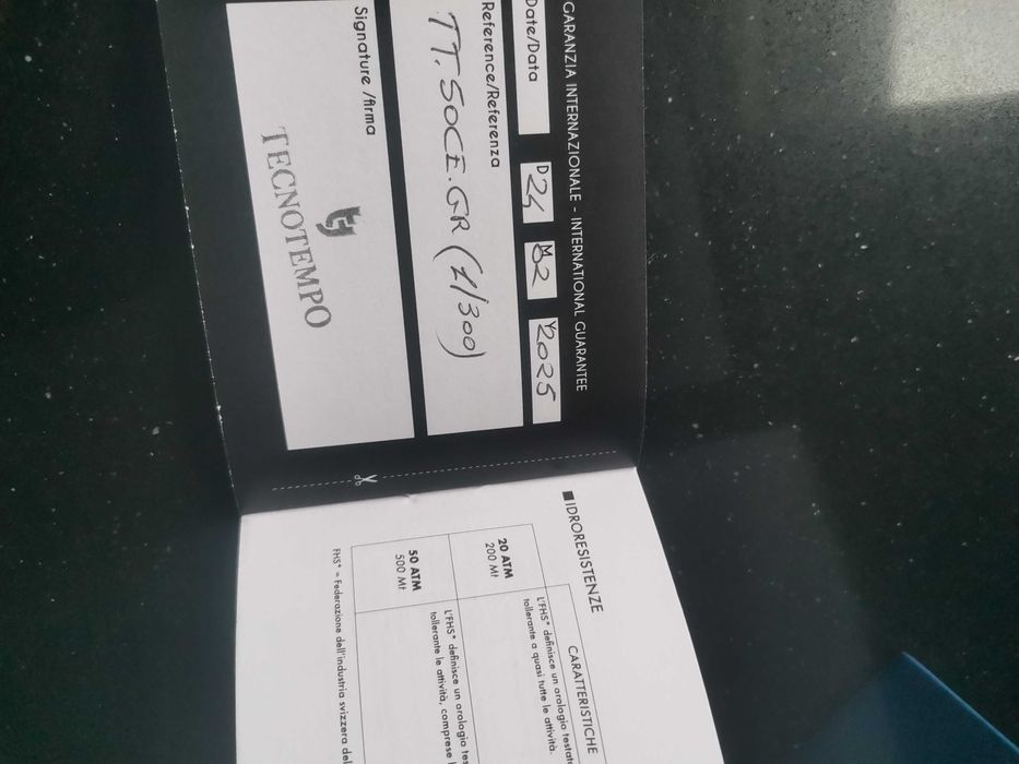 Relógio Novo Cronógrafo Tecnotempo "Chrono Elite", Edição Limitada