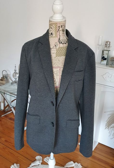 Marynarka męska popielata Desigual rozm. 52 L