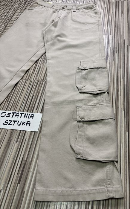 Spodnie damskie bojówki 28/31 pas 71 cm Maverick Lee beż niwe